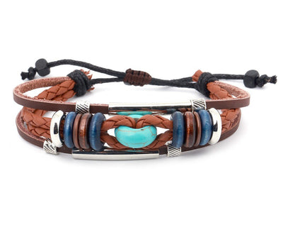 leather bracelet - Ibiza Boho Style - boom-ibiza