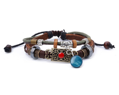 leather bracelet - Ibiza Boho Style - boom-ibiza