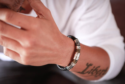 Magnetic Leather Bracelet - Madrid C - boom-ibiza