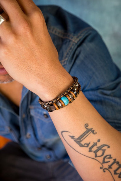 leather bracelet - Ibiza Boho Style - boom-ibiza