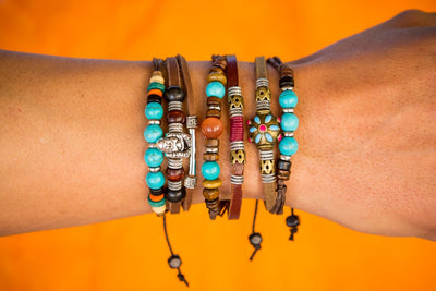 leather bracelet - Ibiza Boho Style - boom-ibiza