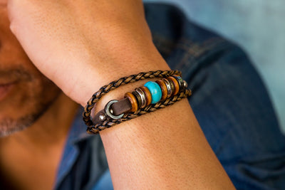 leather bracelet - Ibiza Boho Style - boom-ibiza