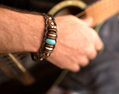 leather bracelet - Ibiza Boho Style - boom-ibiza