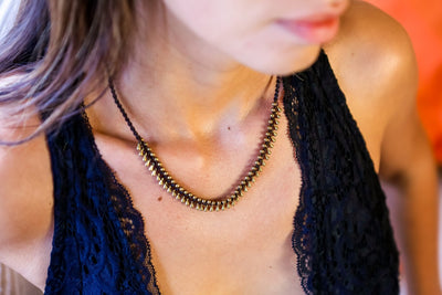 Brass Pins Necklace - boom-ibiza