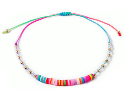 Anklet - String Cord Rainbow Colors - boom-ibiza