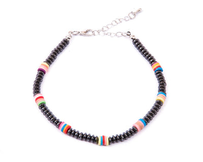 Anklet  - Disk Shape Glassy Beads - boom-ibiza