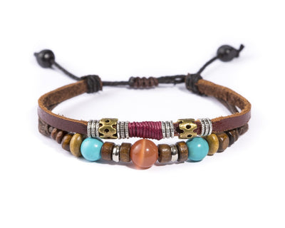 leather bracelet - Ibiza Boho Style - boom-ibiza