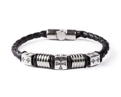 Magnetic Leather Bracelet - Madrid B - boom-ibiza