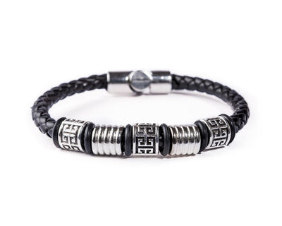Magnetic Leather Bracelet - Madrid D - boom-ibiza