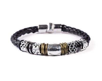 Magnetic Leather Bracelet - Madrid A - boom-ibiza