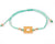 String Bracelet Golden Rectangle - Turquoise - boom-ibiza