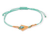 String Bracelet Turquoise triangle - Green - boom-ibiza