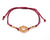 String Bracelet Golden Hexagonal - Red - boom-ibiza