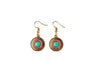 Dangle Earrings Turquoise Sun - boom-ibiza