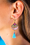 Dangle Earrings Luna Blue - boom-ibiza