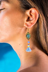 Dangle Earrings Ibiza Blue - boom-ibiza