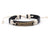 Leather Bracelet Brass Ibiza black - boom-ibiza