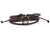 Leather Multistrand Bracelet brass Ship Wheel - boom-ibiza