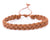leather bracelet braided - light brown