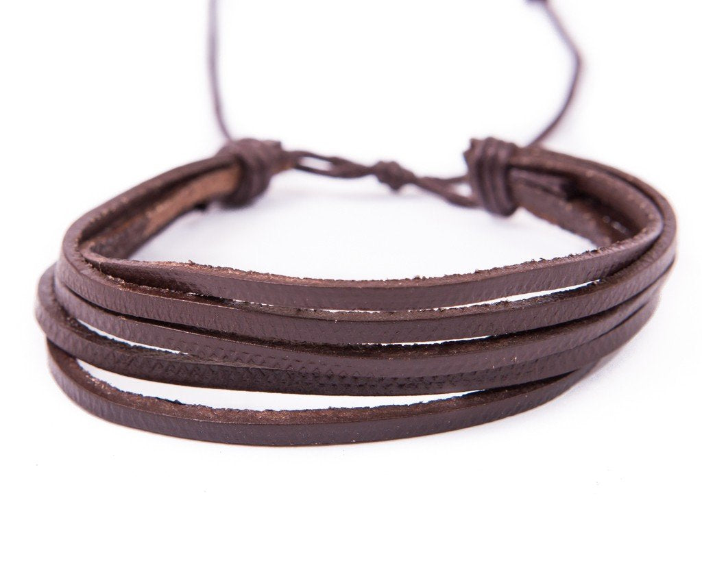 leather bracelet multistrand - classic