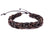 leather bracelet braided - mixed brown