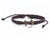 Leather Bracelet Brass love anchor brown