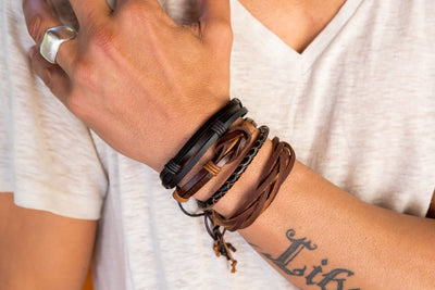 leather bracelet - great bond - boom-ibiza