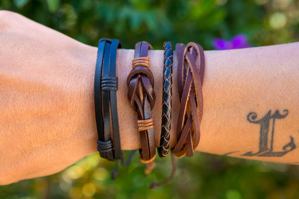 Leather Cord Diy Braided Leather Bracelet Leather Cord Bracelet