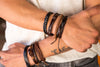 leather bracelet braided loose - mix - boom-ibiza