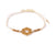 String Bracelet Golden Hexagonal - White - boom-ibiza