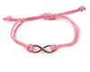 String Bracelet Golden Infinity - Pink - boom-ibiza