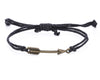 String Bracelet Brass Arrow - Black - boom-ibiza