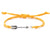String Bracelet Metal Arrow - Yellow