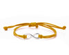 String Bracelet Metal Infinity - Yellow - boom-ibiza