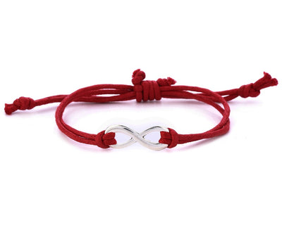 String Bracelet Metal Infinity - Red - boom-ibiza