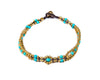 Anklet  -  Brass & Turquoise Anklet - boom-ibiza
