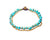 Anklet - Brass & Turquoise Chips Anklet - boom-ibiza