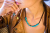 turquoise necklace chunky rocks - boom-ibiza