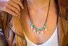 turquoise necklace sea shells - boom-ibiza