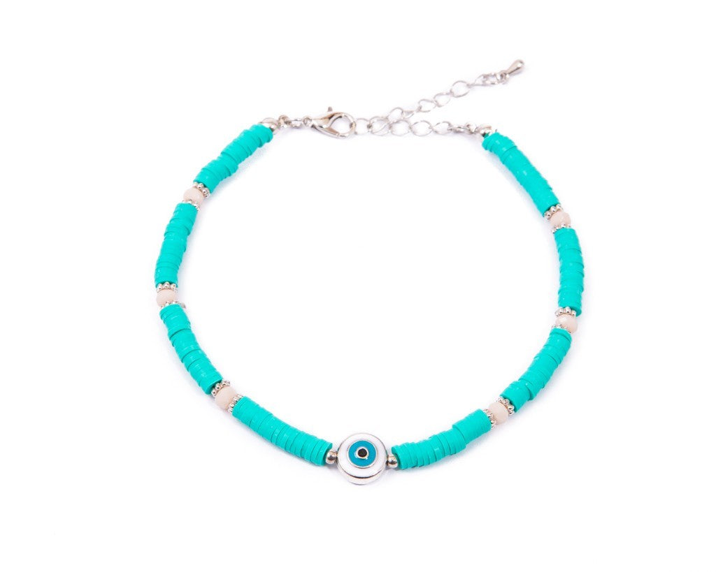 Anklet  - Turquoise Eye Charm