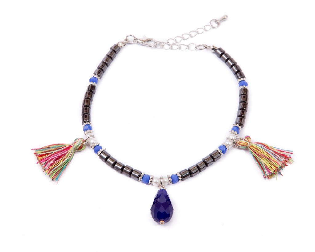 Anklet  - Purple Charm - boom-ibiza