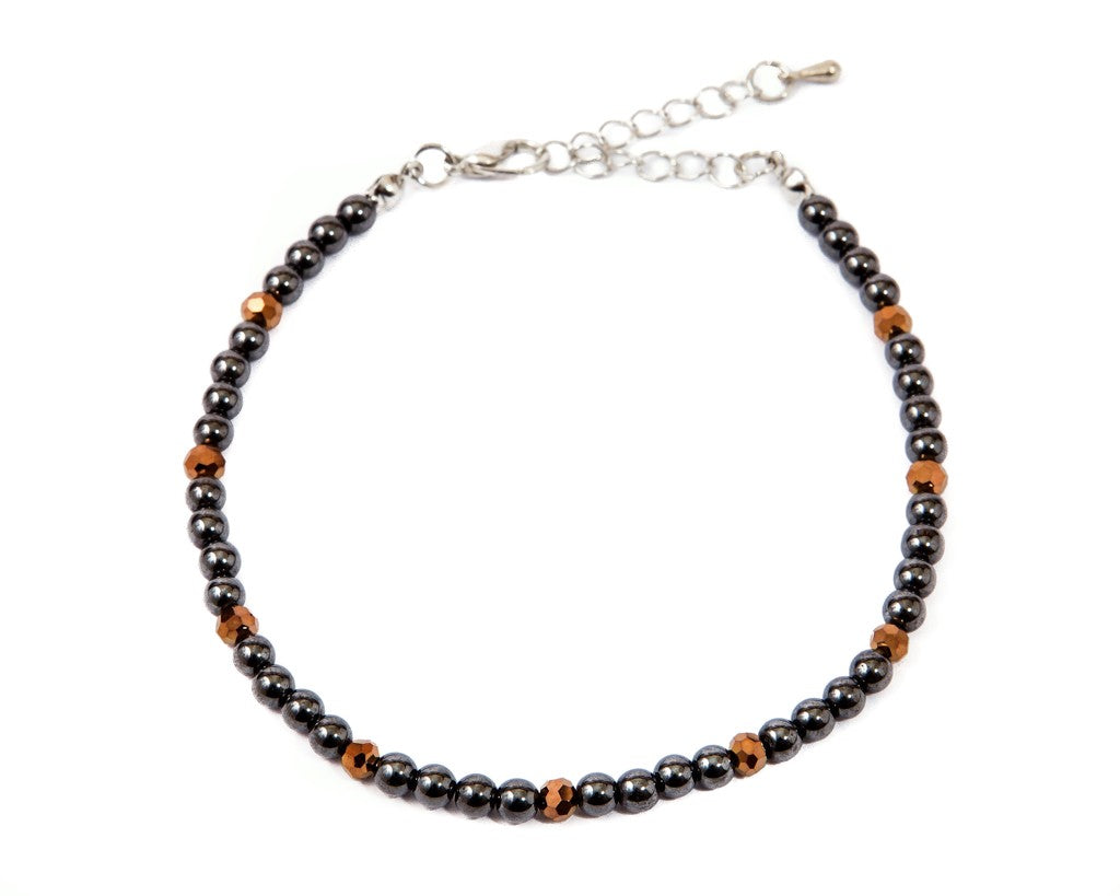 Anklet  - Round Glassy Beads