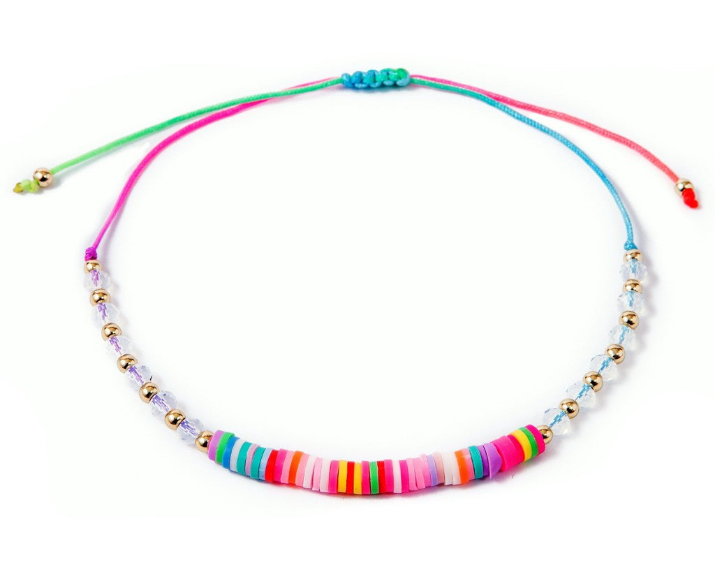 Anklet  -  String Cord Rainbow Colors - boom-ibiza