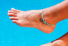 Anklet  -  String Cord Turquoise Anklet - boom-ibiza