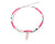 Anklet  - Double Strand Pink Feather Charm - boom-ibiza