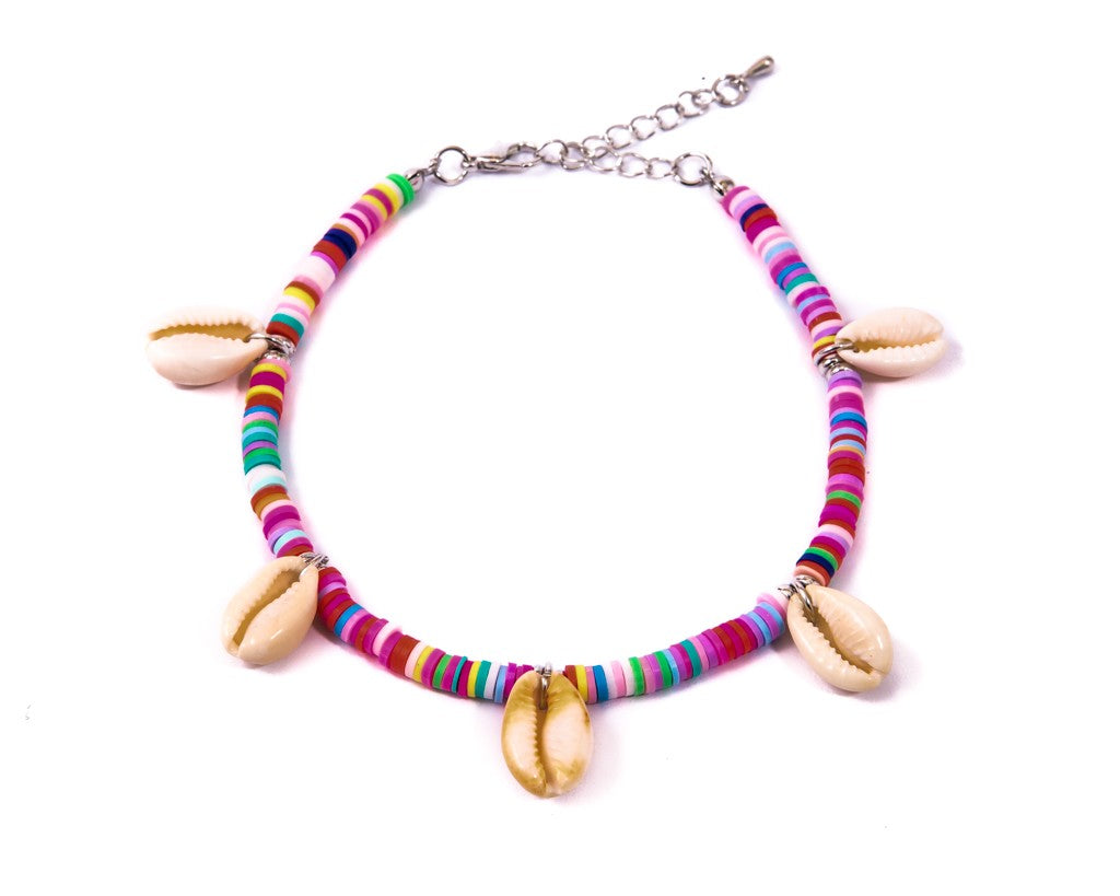 Anklet  - Rainbow Seashell