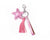 Keychain star tassel Charm - Pink