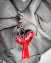 Keychain heart tassel Charm - red - boom-ibiza