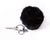 Keychain Pompom Charm - black