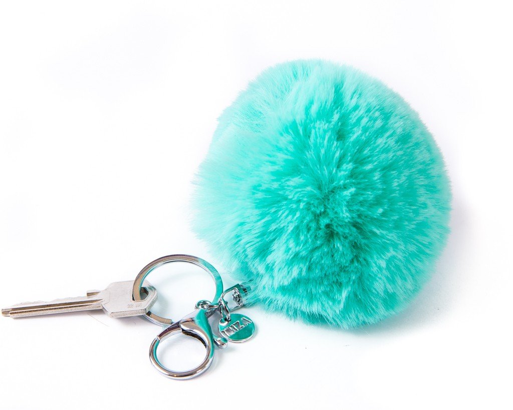 Keychain Pompom Charm - Green - boom-ibiza